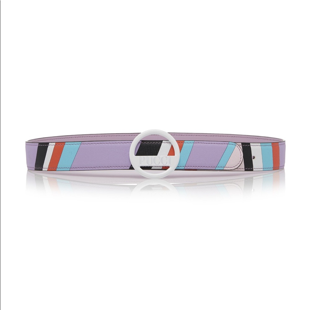 Emilio Pucci Geometric Print Belt Women Size M